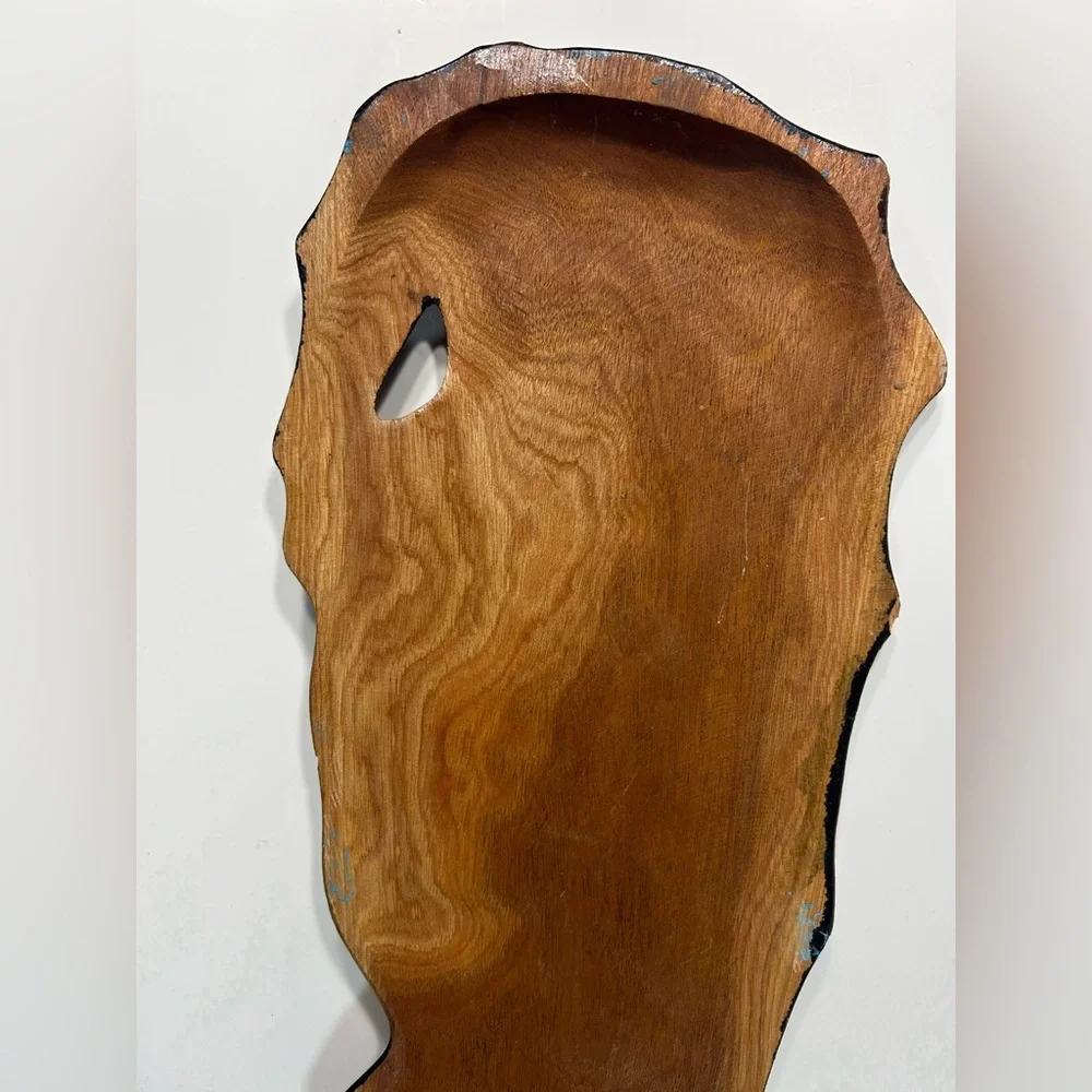 Carved Wooden Sculpture Womans Face - Picture 9 of 9
